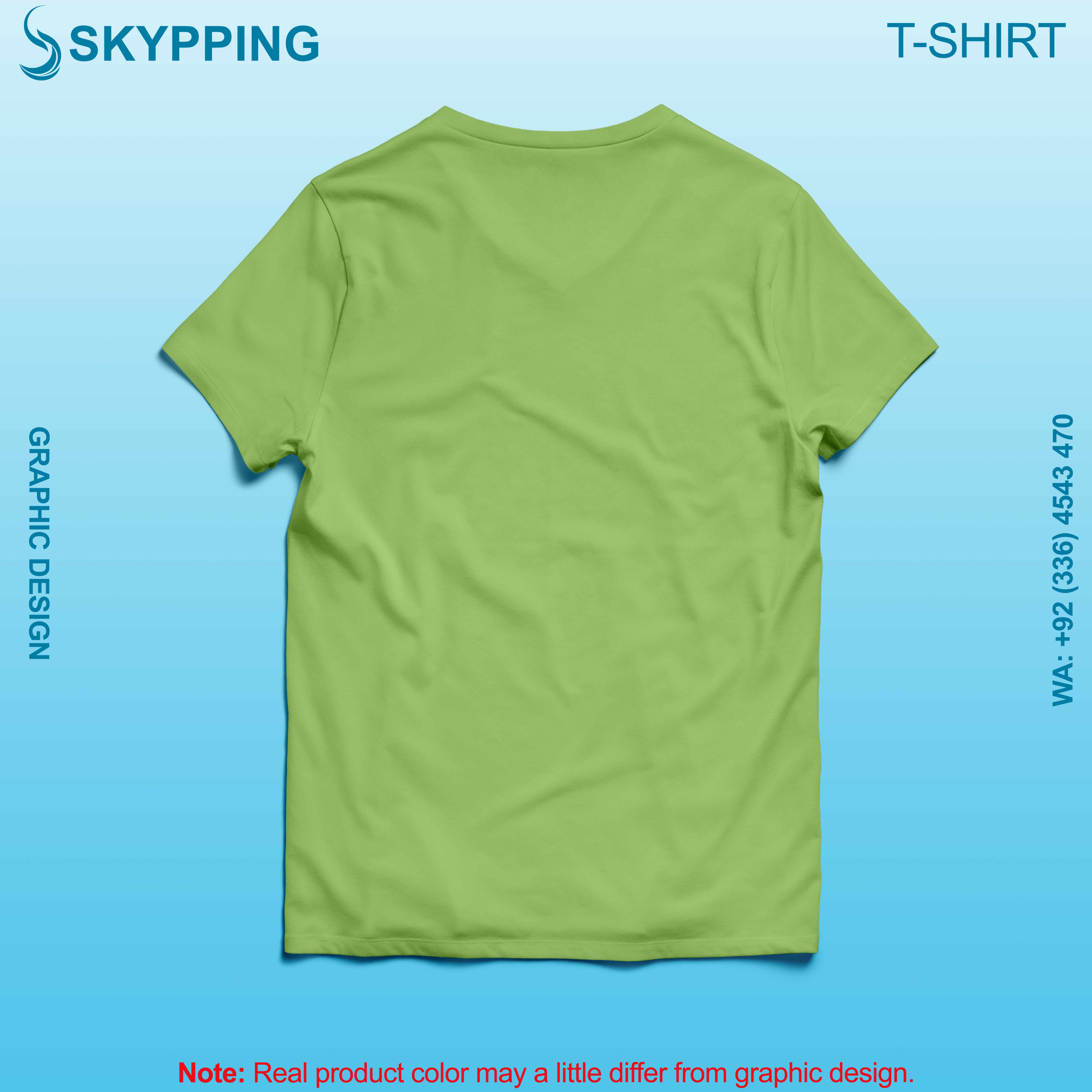 V-Neck Short set-in style sleeve long length t-shirt with shoulder panel for men